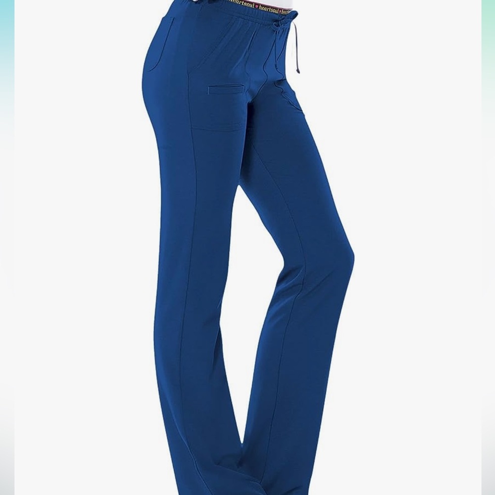 HeartSoul Break On Through Women Scrubs Pant Low Rise Drawstring 20110